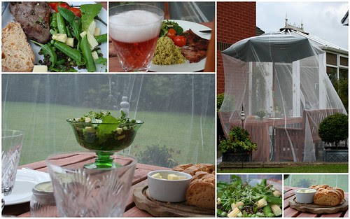  patio supper with wasp / insect net