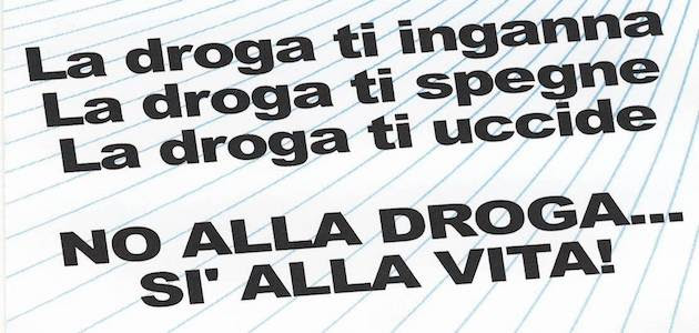 Droga, la testimonianza di un ex tossicodipendente