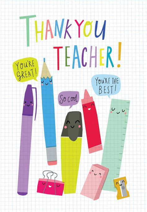 Choose from a wide variety of templates for teacher's day, end of the year or just because. thank you card for teacher template
