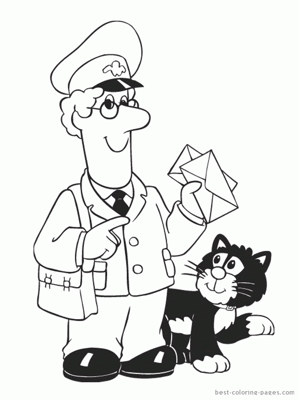 Download Postman Pat Coloring Pages - Coloring Home