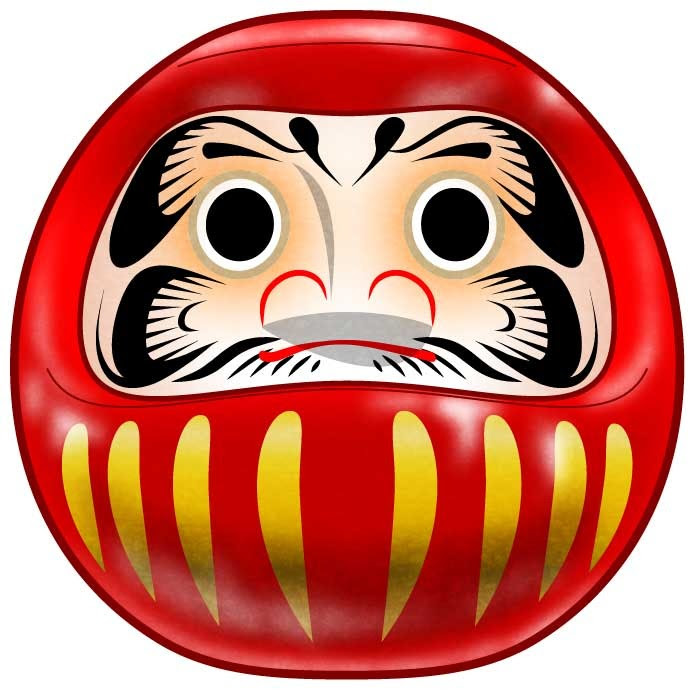 だるまイラスト素材 Kmsys年賀状素材集
