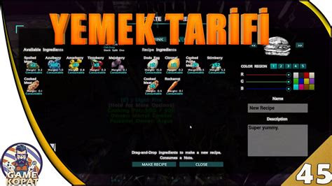 ark survival evolved  yemek tarifi custom recipes youtube