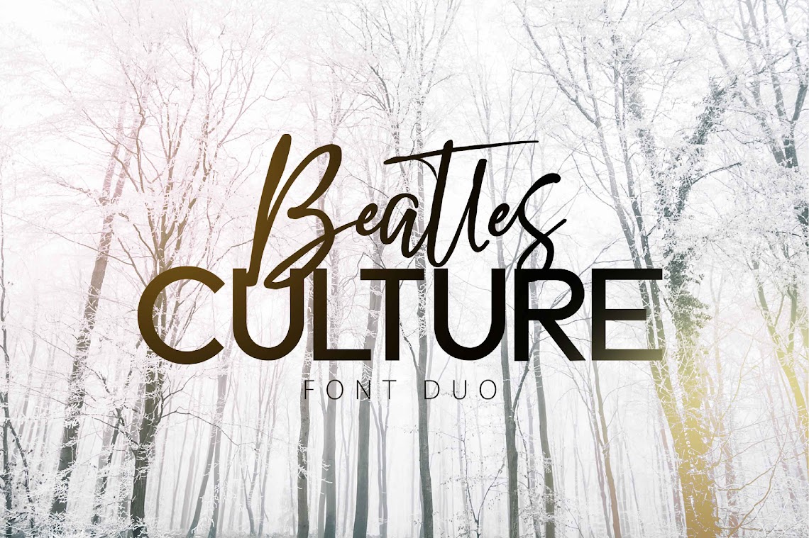 Thehungryjpeg Seravek Bold SVG Font Free Download Beatles CultureScript Commercial license is always included