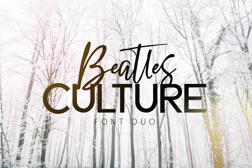 DIY File Seravek Bold SVG Font Free Download Beatles CultureScript cut files for your personal DIY projects