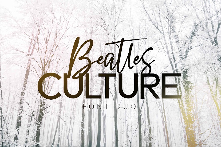 Vector Seravek Bold SVG Font Free Download Beatles CultureScript Cricut Explore, Silhouette and other cutting machines.