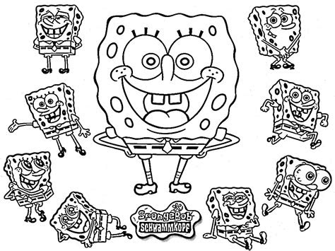  interactive magazine funny spongebob coloring page