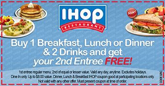 IHop Coupons, Promo Codes, Deals 2018 - CouponShy