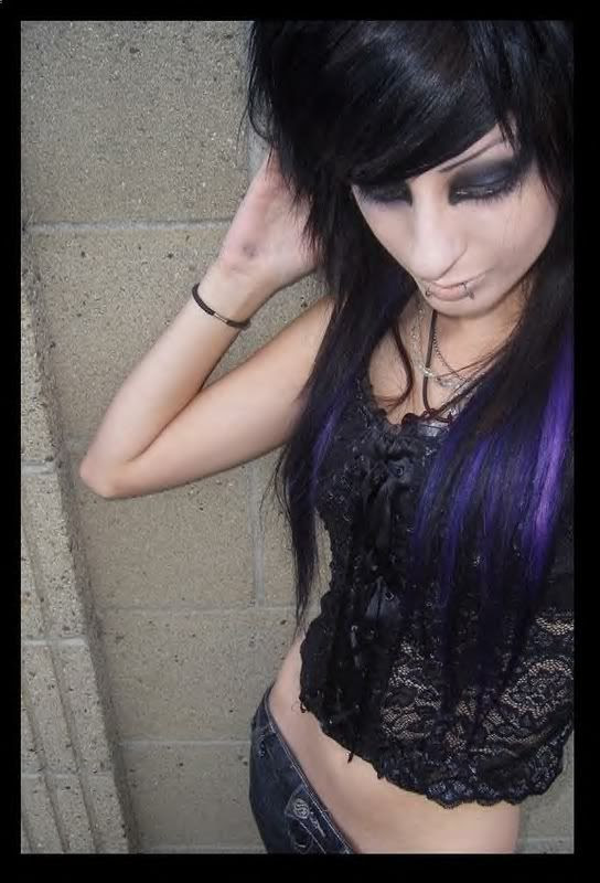 Emo Hairstyles With Long Black Emo Haircuts Emo Girls,Purple.jpg