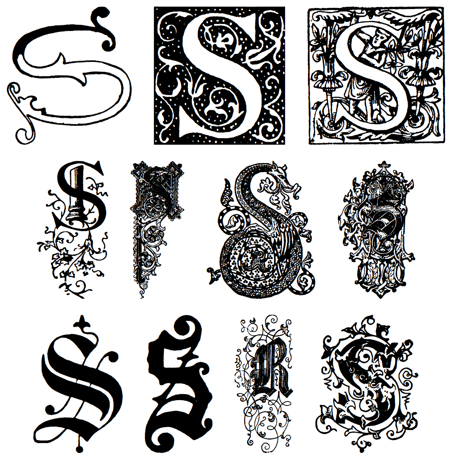 11 S Font Styles Images - Font Styles, Tattoo Font Letter ...