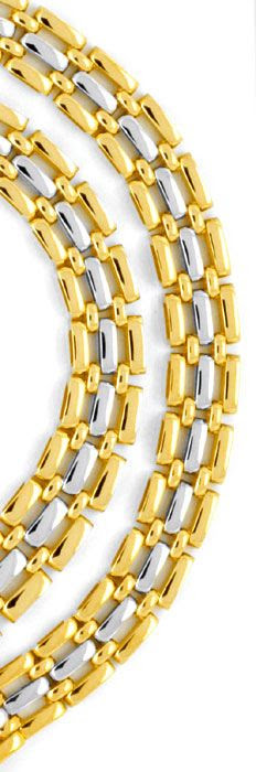 Originalfoto GOLDKOLLIER VERLAUF, GELBGOLD WEISSGOLD 750 LUXUS! NEU!
