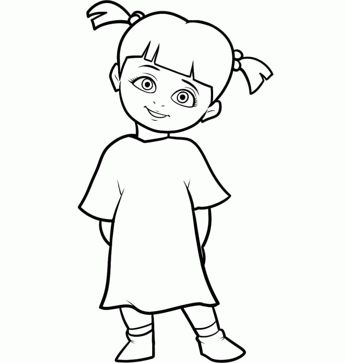 Free Boo From Monsters Inc Coloring Pages Download Free Boo From Monsters Inc Coloring Pages Png Images Free Cliparts On Clipart Library