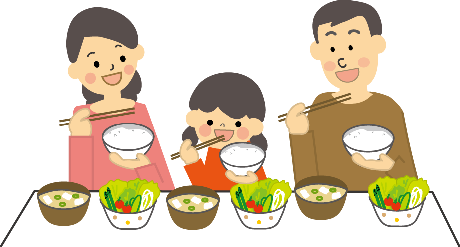 家族 食事のイラスト 無料イラスト フリー素材