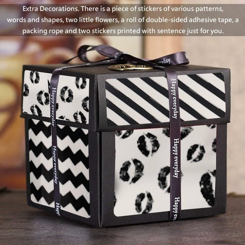 Explosion Box Creative A Faire Soi Meme Album Photo Scrapbooking Boite Cadeau Pour Anniversaire Valent