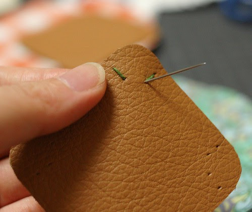 How to make a leather bottom pincushion 8