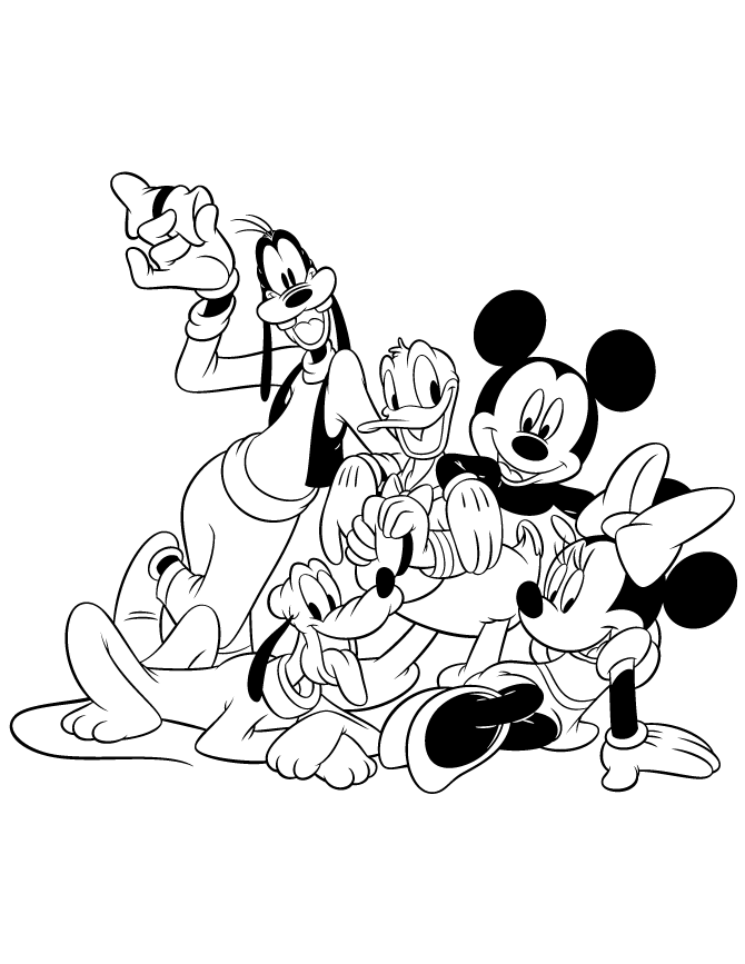 Free Mickey And Friends Coloring Pages Download Free Mickey And Friends Coloring Pages Png Images Free Cliparts On Clipart Library
