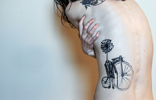 back, bicycle, bicycle tattoo,