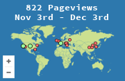 Locations of visitors to this page
