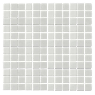 Monoz M-White 1 x 1 Recycled Glass Mosaic in White
