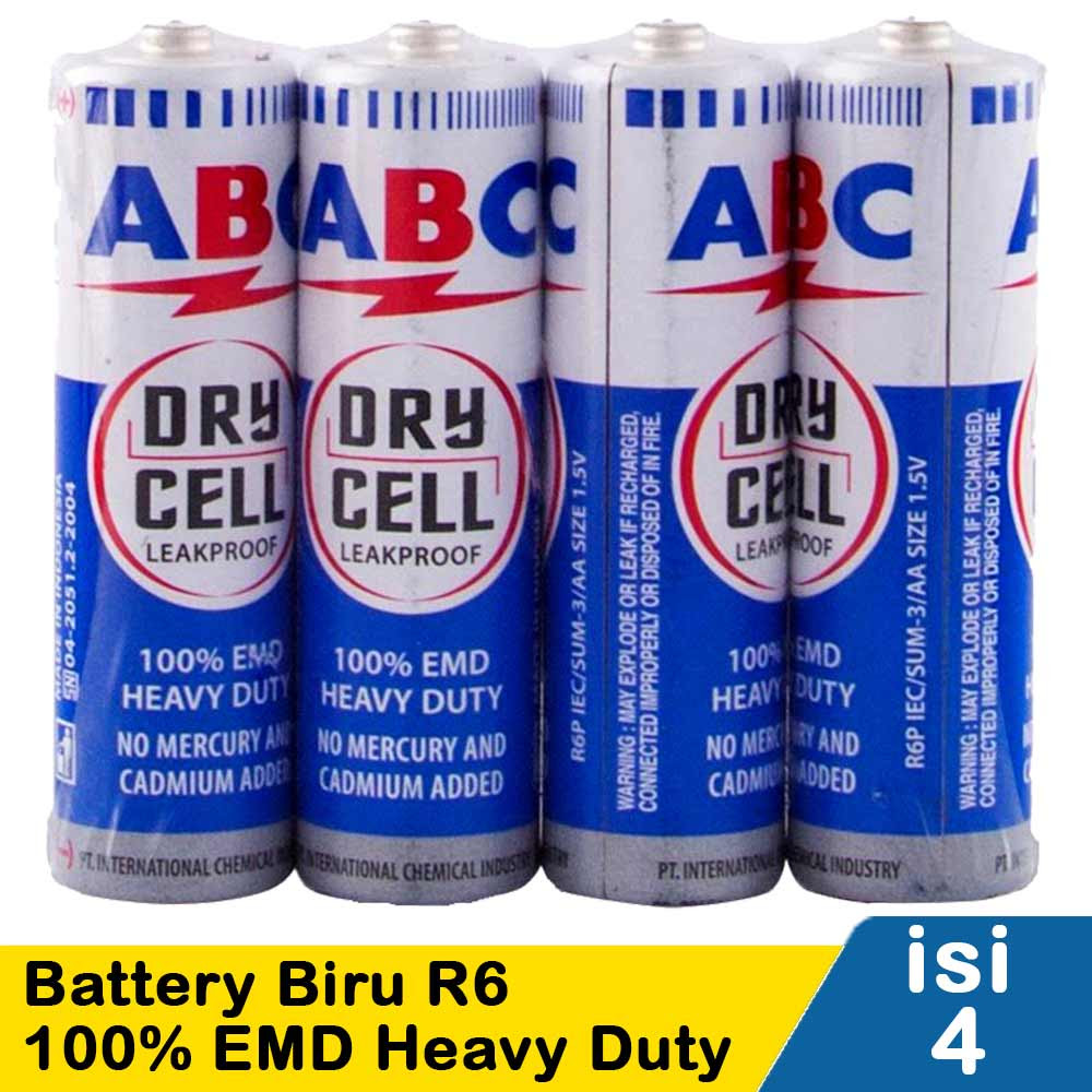 Abc Battery Biru R6 4 S Pck KlikIndomaret