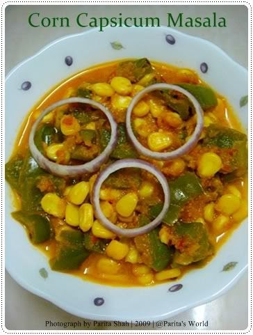 Sweet Corn,Bell Peppers,Indian Curry
