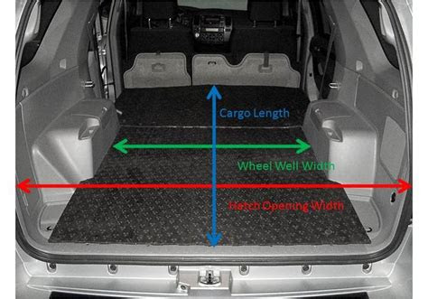 cargo area dimensions toyota runner truck bed camper