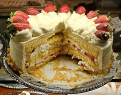 Strawberries & Snow Cake