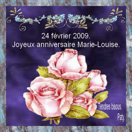 Joyeux Anniversaire Marie Louise