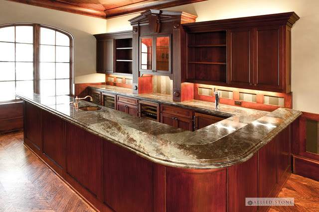 Billiard Bar - mediterranean - media room - dallas - by Allied Stone
