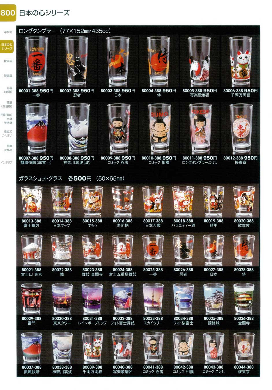 スカイツリーガラスショットグラス 商品番号 3