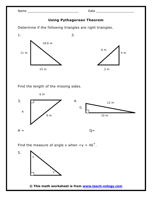 pythagorean theorem lessons blendspace