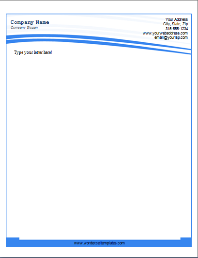 MS Word Business Letterhead Templates  Word \u0026 Excel Templates
