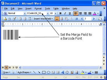 BAR/'ZIP CODES Microsoft Word