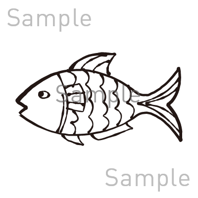 魚の無料イラスト素材 登録不要のイラストぱーく