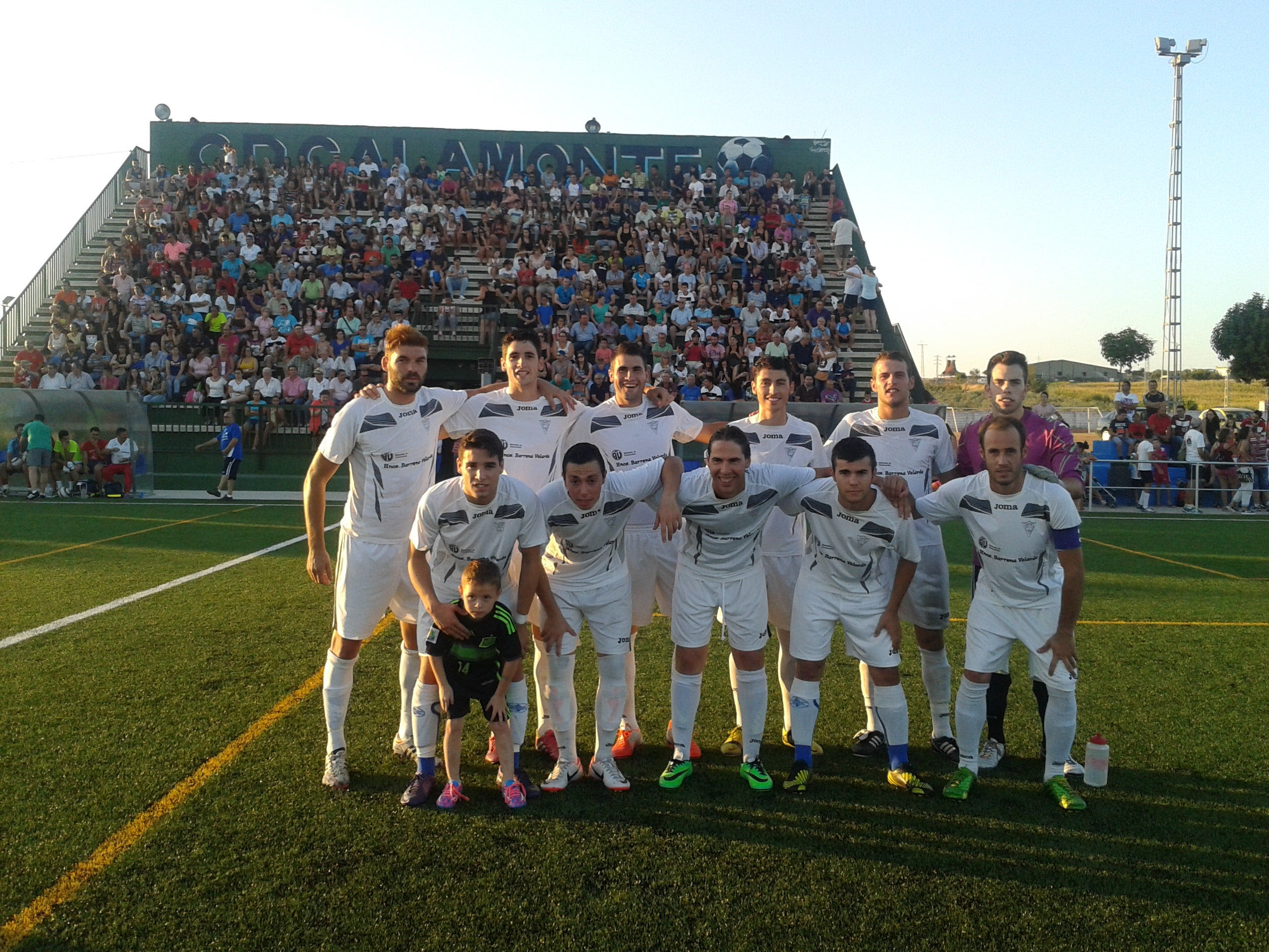 Once inicial del CD Calamonte. :: F. J. D.