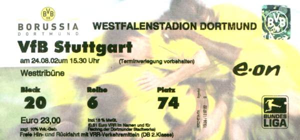 Borussia Dortmund vs. VfB Stuttgart 3:1