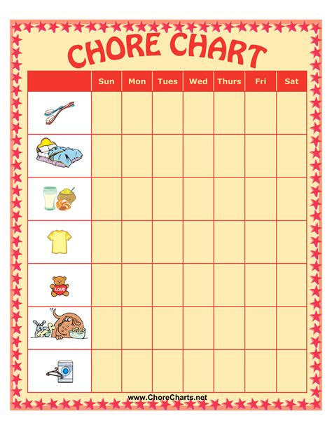 You can also change the background or … weekly chore chart for kids templates at allbusinesstemplatescom