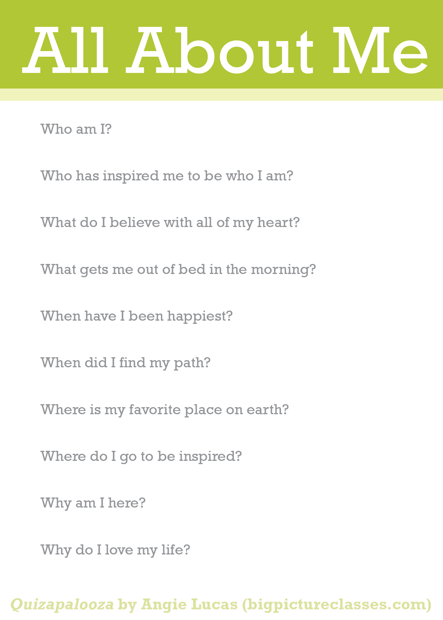 Free Quizzes And Questions Big Picture Classes
