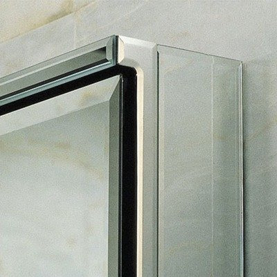 Robern MTSK30D6SR M Series Plain Mirrored Side Kit Semi-Recessed 4-Inch D Into Wal, 6-Inch W by 30-Inch H