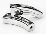 Motorcycle 4.5 inch Chrome Billet Handlebar Hand Bar Risers Riser Custom Billet Chrome HONDA YAMAHA KAWASAKI SUZUKI HARLEY DAVIDSON CRUISERS CHOPPERS HOGS Metric Motorcycle Bikes