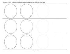  tracing ovals worksheet for kindergarten 2nd grade lesson planet