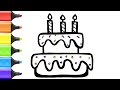 [Téléchargement Gratuit! √] coloriage gateau 4 bougies 215457