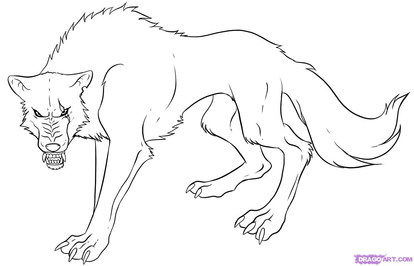 Cartoon Drawing Of A Wolf at GetDrawings | Free download