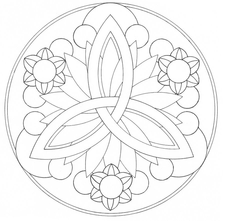 Download Simple Mandala Coloring Page - Coloring Home