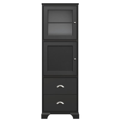 Ty Pennington Lily Personal Storage Cabinet Cabinet Finish: Saratoga Cherry, Hardware Finish: Antique Brass