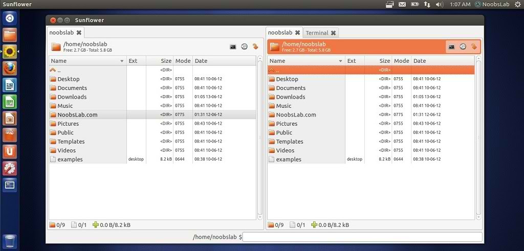 sunflower file manager