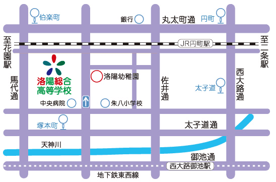 交通アクセス 洛陽総合高等学校