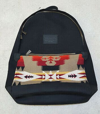 MINT CONDITION PENDLETON BLACK TUCSON KHAKI LEATHER BOTTOM WOOL BACKPACK WTAGS – eBay Find of the Week