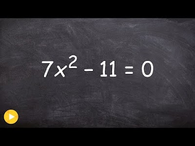 Using square root method to solve a quadratic equation with one variable
