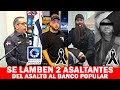 La Policia Se Lamben A Dos De Los Que Asaltaron El Banco Popular, Apresan Uno E Identifican Al Ultimo...