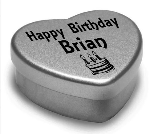 Joyeux Anniversaire Brian Mini Coeur Tin Cadeau Pour Brian Avec Chocolats Fetes Occasions Speciales Maison